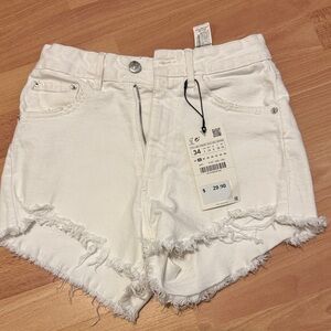 Zara white shorts